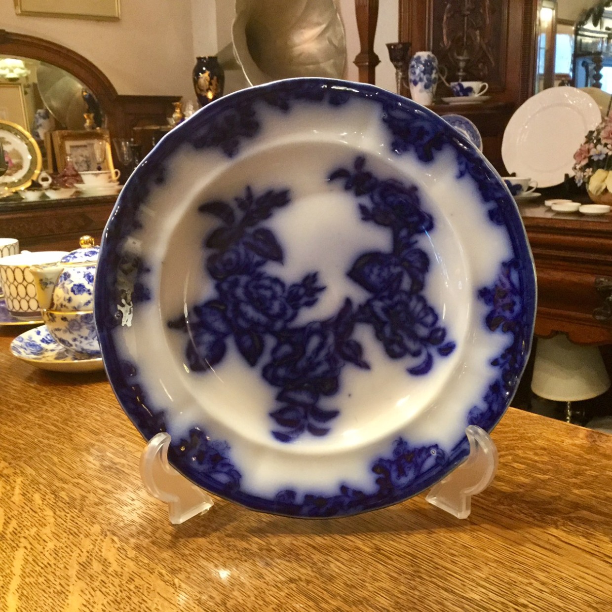 Netherlands Antique Dish オランダ製　青花　アンティーク皿