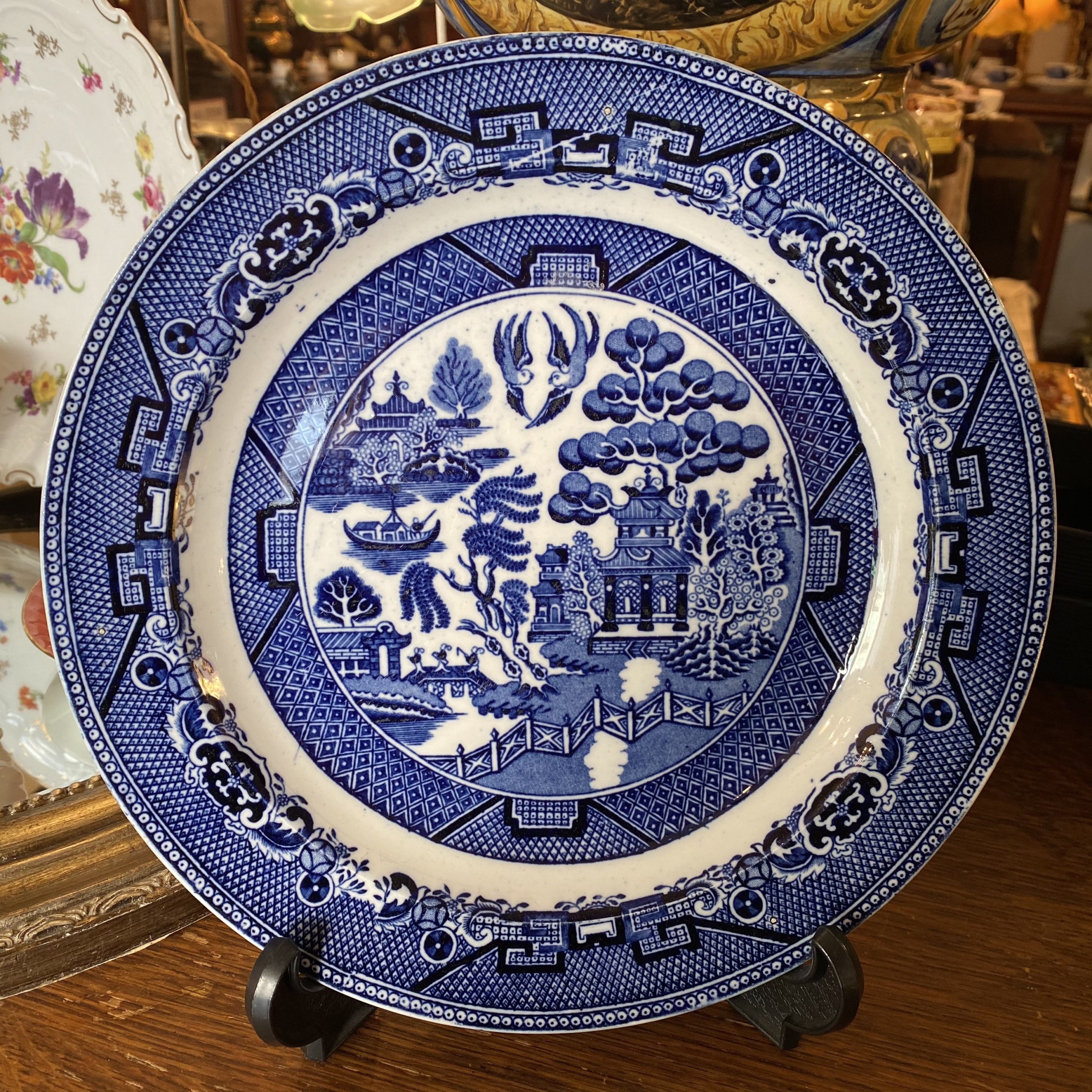 Blue Willow Pattern ウィローパターン アンティーク皿 | Antique Nanae