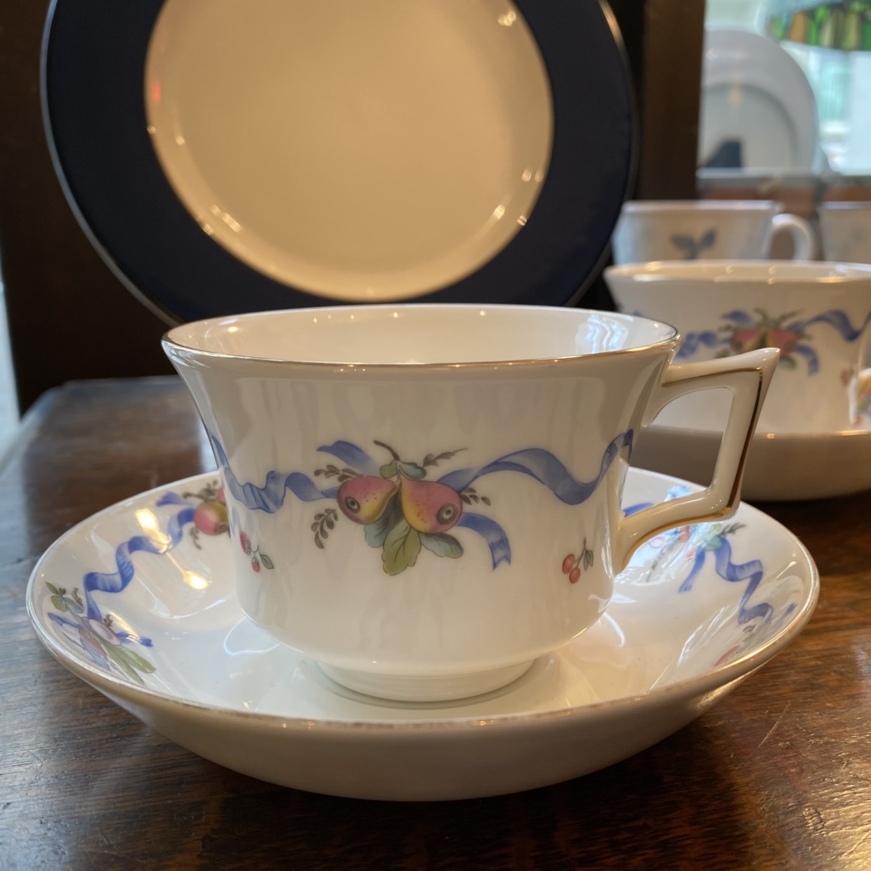 WILLIAMSBURG RIBBON　Wedgwood　コーヒーカップソーサー