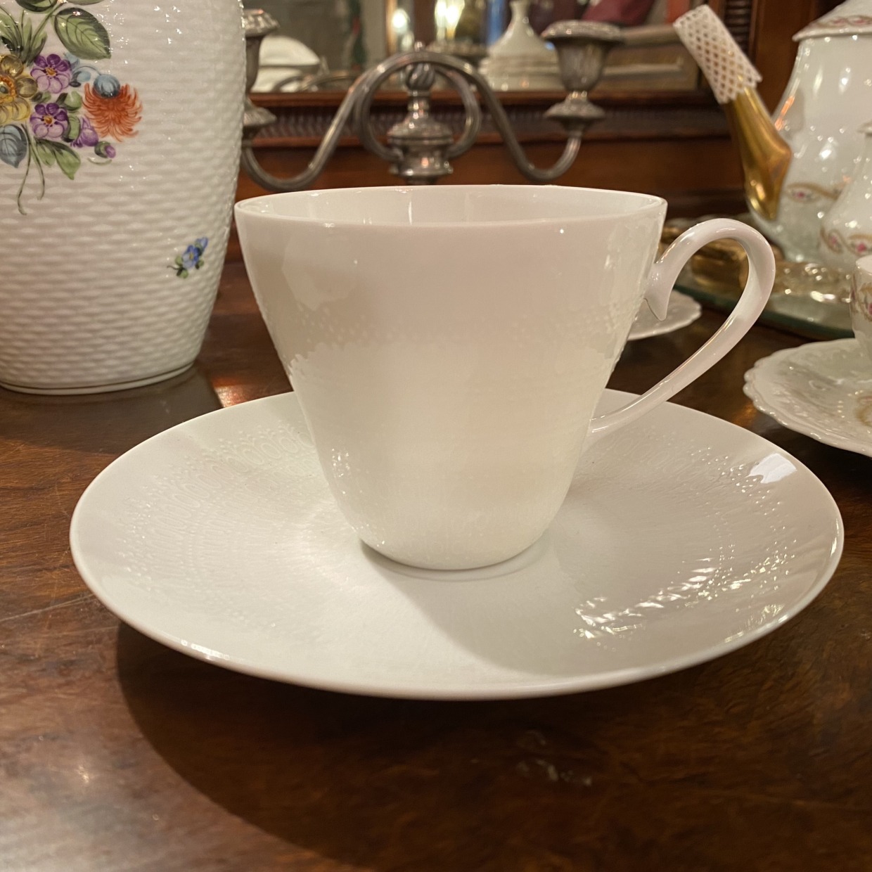 Rosenthal　ロマンスホワイト　コーヒーカップソーサー