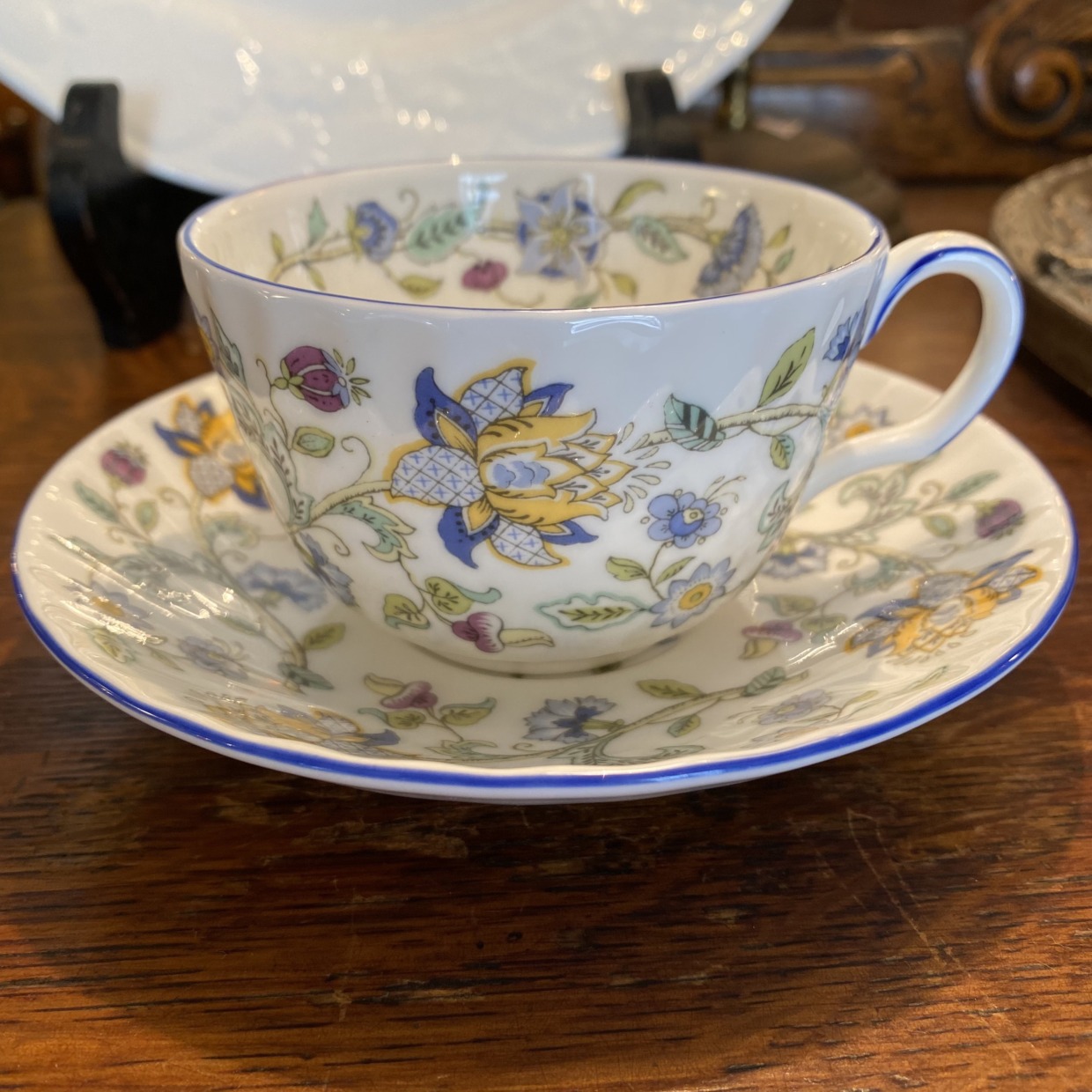 Minton ハドンホールブルー コーヒーカップソーサー | Antique Nanae