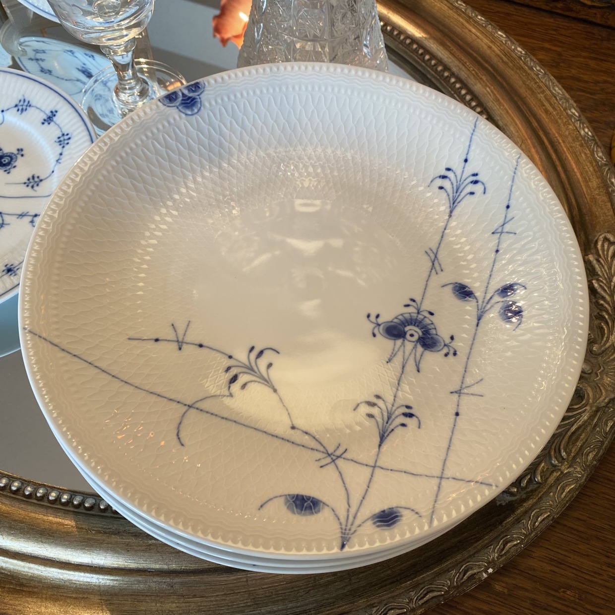 Royal Copenhagen　ブルーパルメッテ　メインディッシュプレート