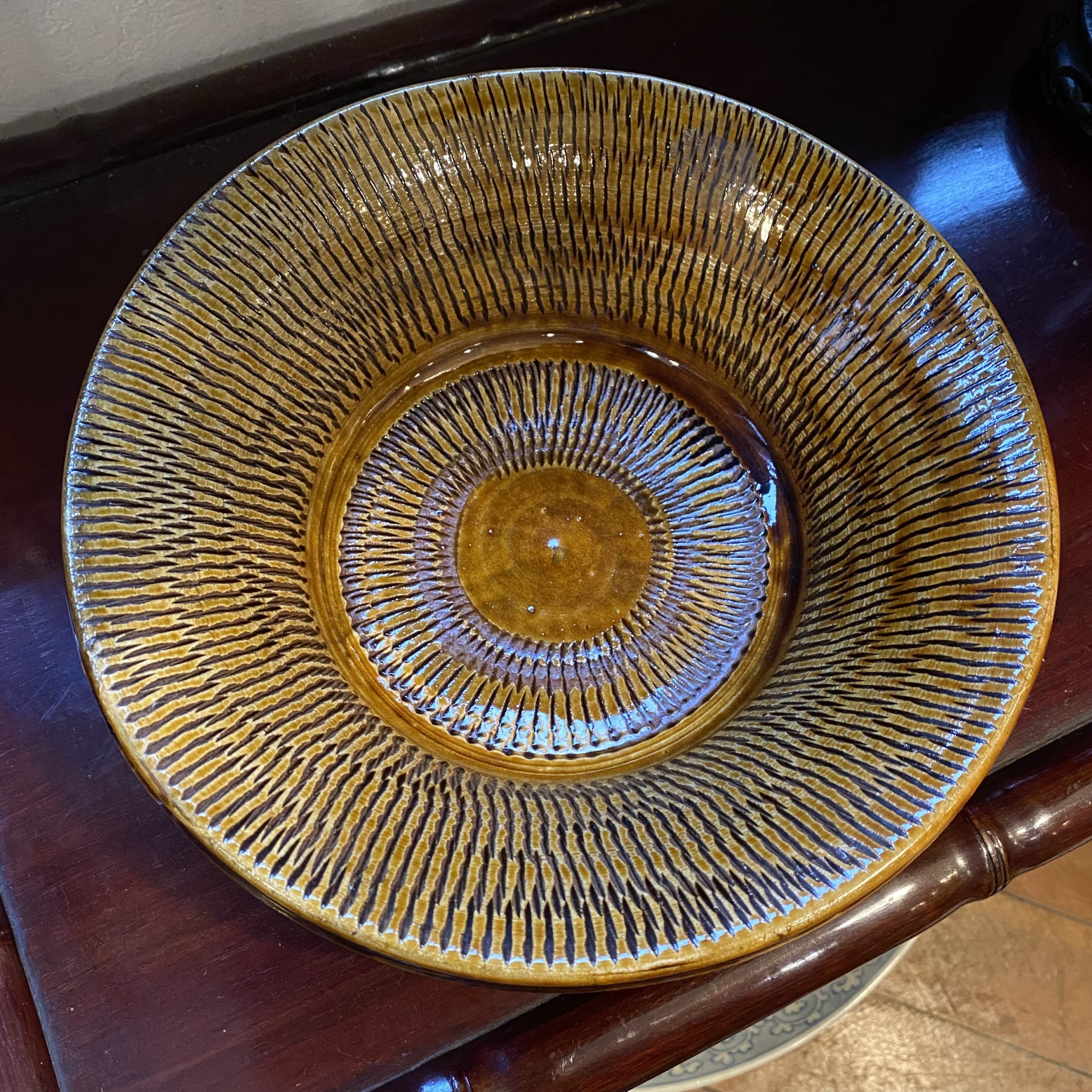 小鹿田焼＊飛び鉋＊7寸皿／21cm : Porch Drop ヤフー店 - 通販