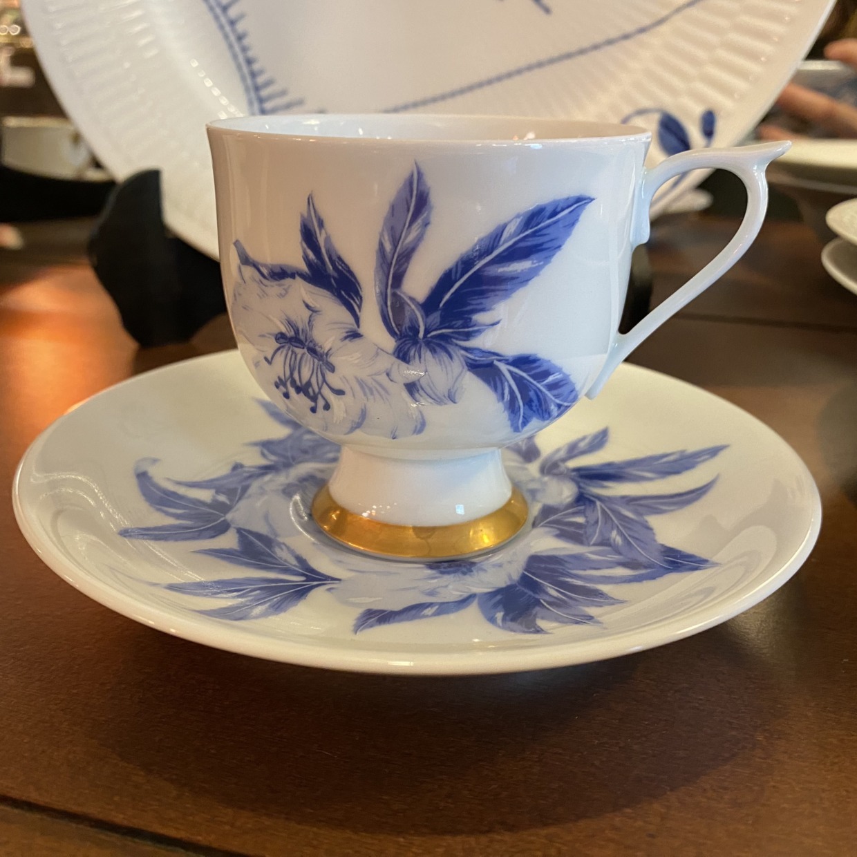 深川製　オリエンタルブルー (1)　カップソーサー